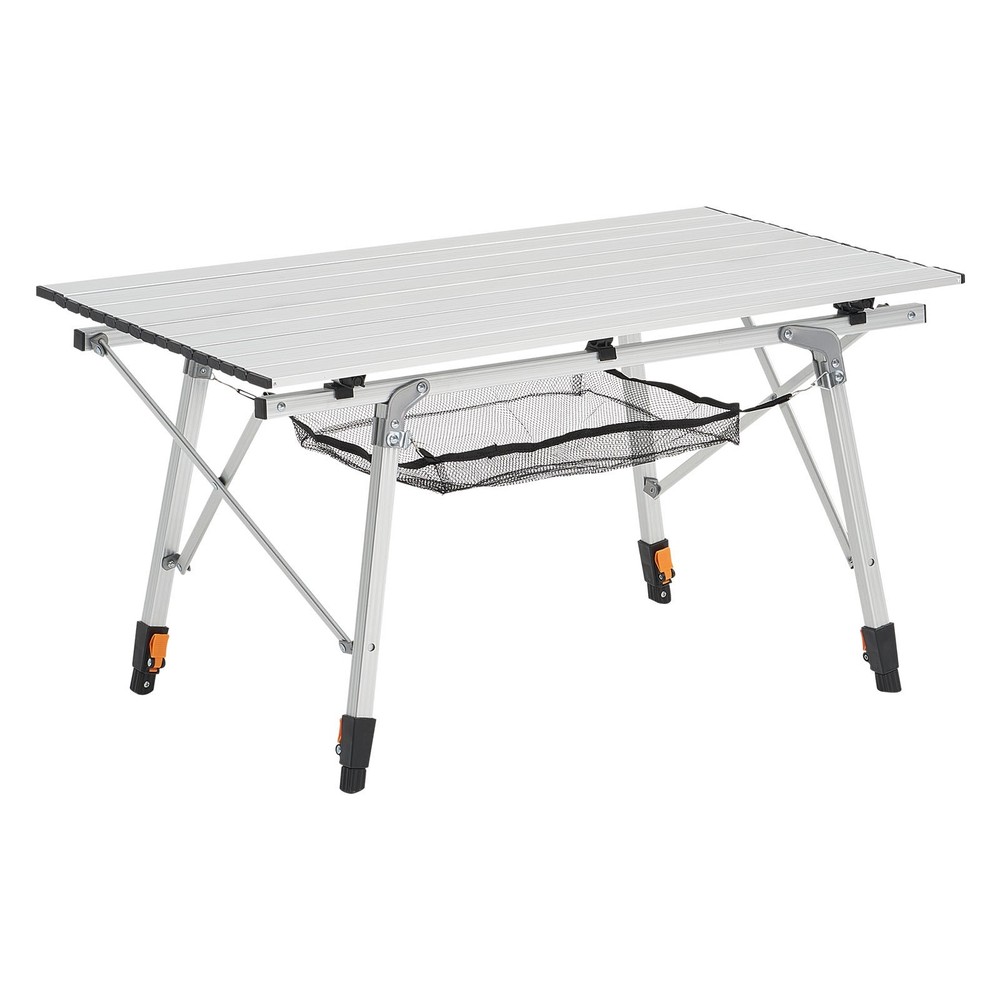 Ultralight Folding Camping Table Aluminum Roll Up with Mesh Layer