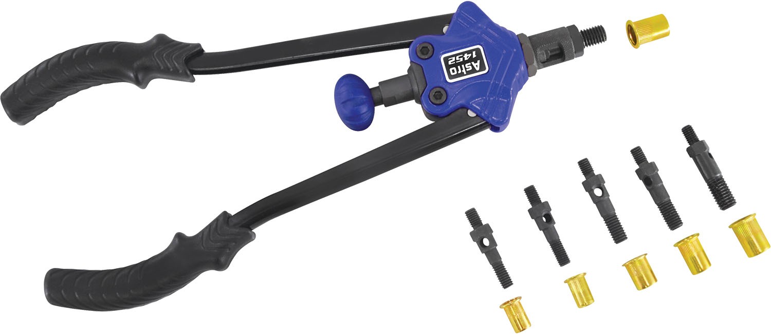 Astro Pneumatic Tool 14.25" XL Nut/Thread ­Setting Hand Riveter