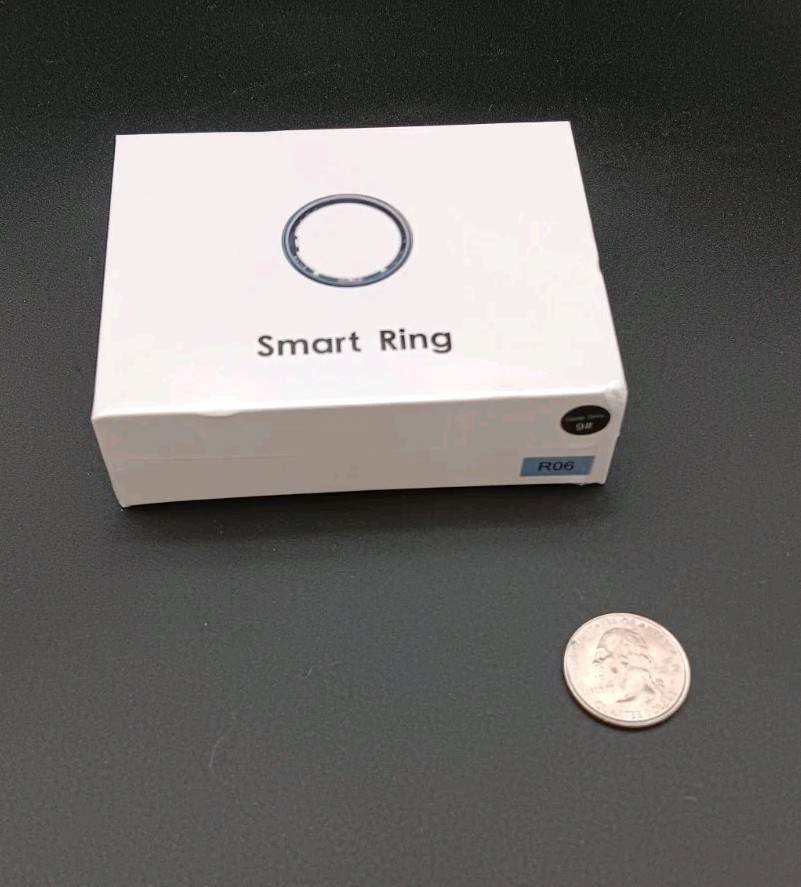 QRing Smart Ring An Motion Tracking size 9 Deep Grey