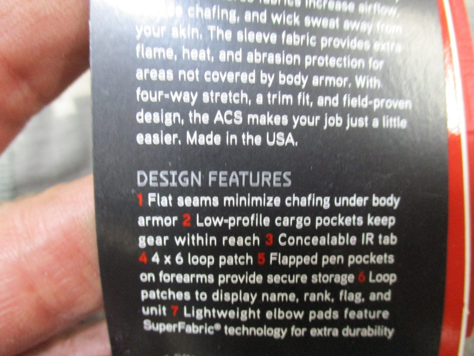 Massif Army Combat Shirt Medium ACU Digital FR US Army Issue