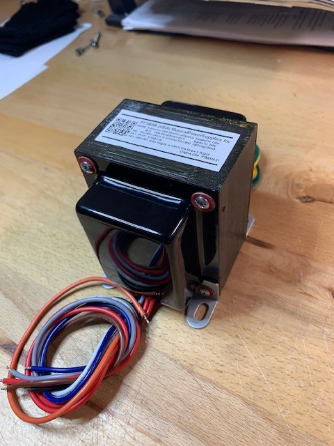 PT190Mi-BLACK POWER TRANSFORMER for TUBE AUDIO (380Vct) 190-0-55-190V x150mA