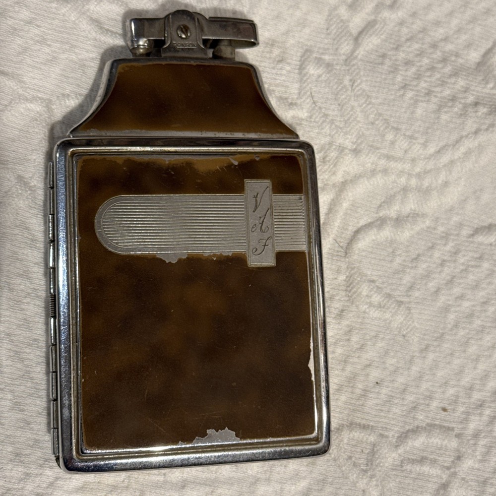 Vintage Ronson Master-Case , Cigarette Case Combination Lighter