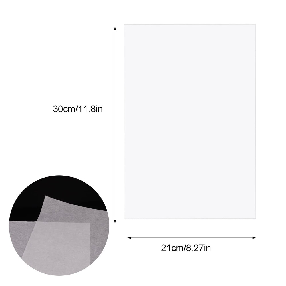 Tracing Paper for Drawing Trace Paper 100 Sheets White Translucent Clear
