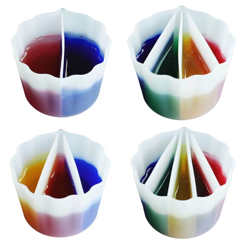 Versatile Color Mixing Cup Set Split Cup Fluid Art Split Cup for Paint Pouring