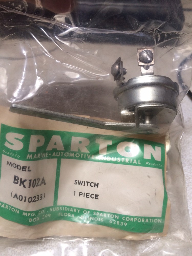 New/Sealed SPARTON Mechanical Switch Model BK102A (A010233) Actuated By Reverse
