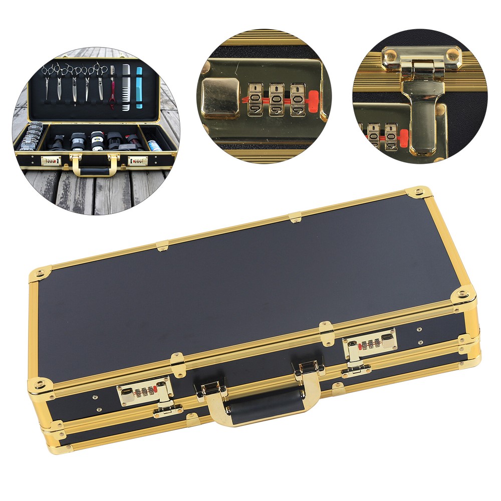 Portable Barber Organizer Case with Security Lock and Stylish Design