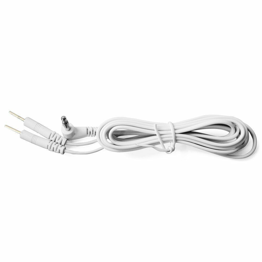2pc 3.5mm Electrode Lead Wires Replacement Cables for Digital Massager TENS Unit