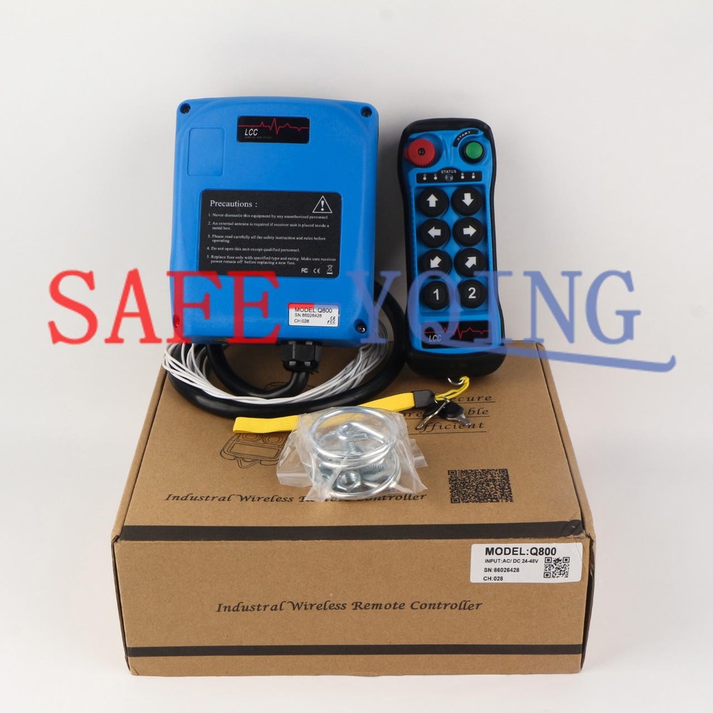 8Button Single Speed Hoist Crane Industrial Wireless Remote Control Single Q800