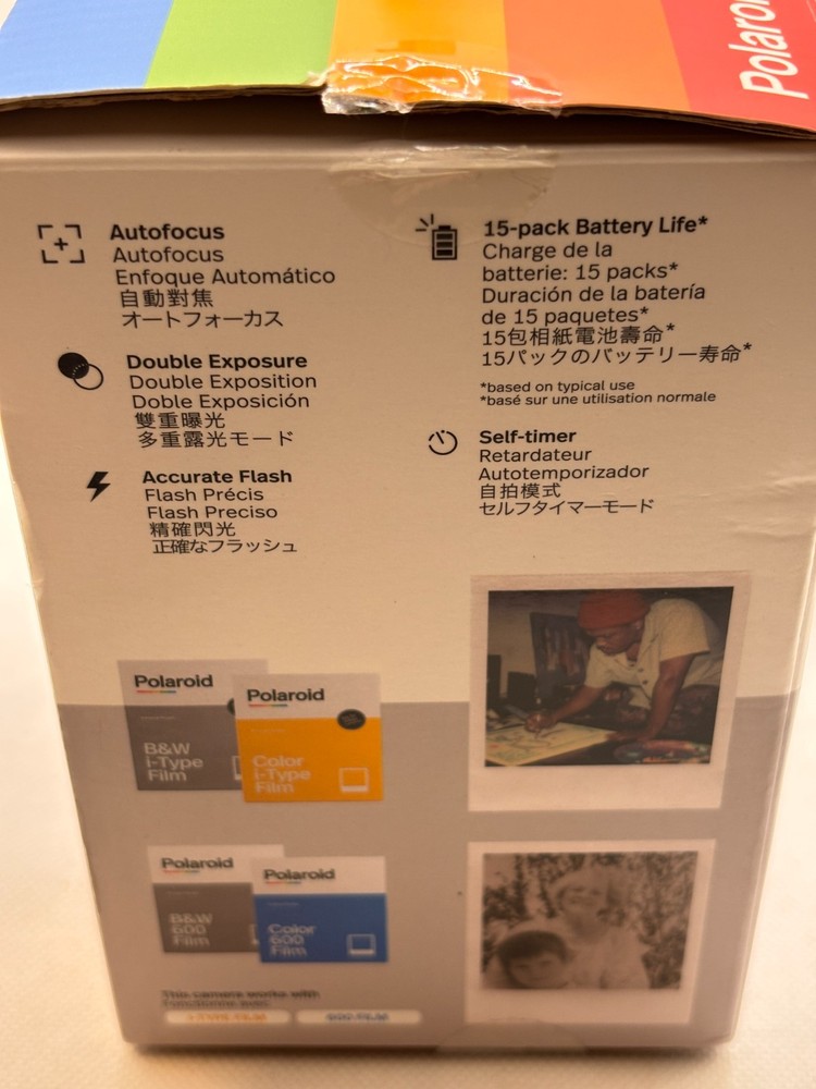 Polaroid Now Instant Camera | Modern Analog Camera with Autofocus -USB-C