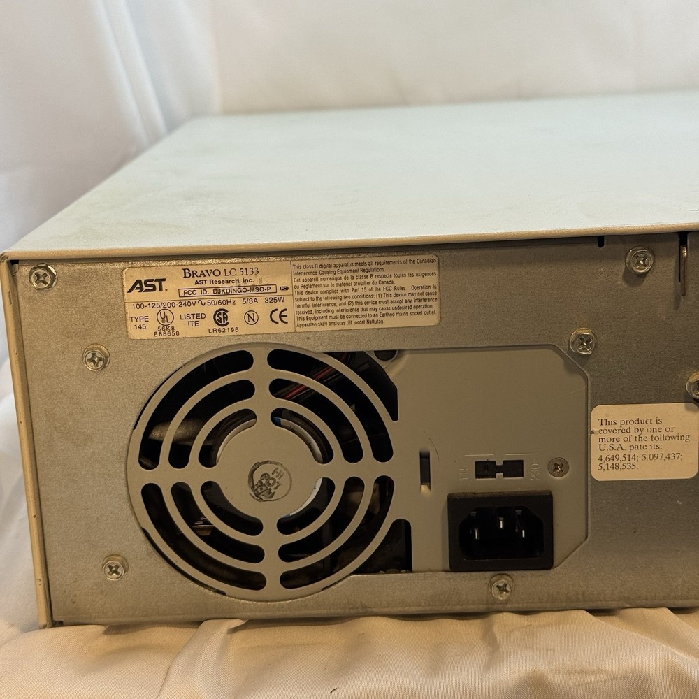 Vintage AST Research Bravo LC 5133 Desktop Computer WINDOWS 95 Untested
