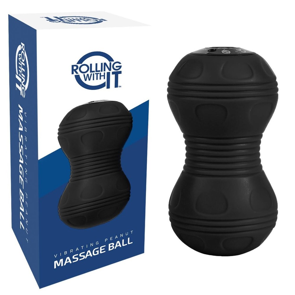 Vibrating Peanut Massage Ball - Deep Tissue Trigger Point Therapy, ... Fast Ship