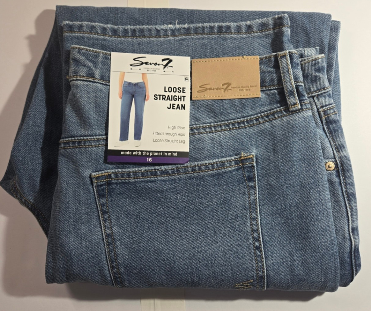 Seven7 Women's Loose Straight Jean Various Sizes And Colors NWT SB