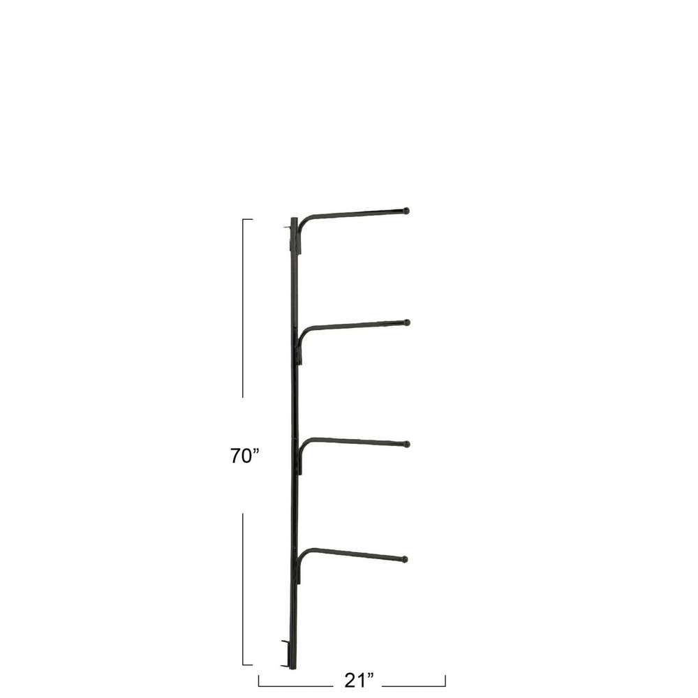 Household Essentials Hinge-It Clutterbuster Drying Bars Black