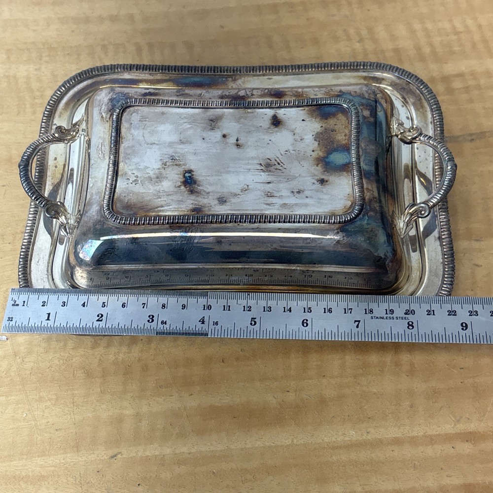 Crescent Silverware Covered Serving Dish 3139A