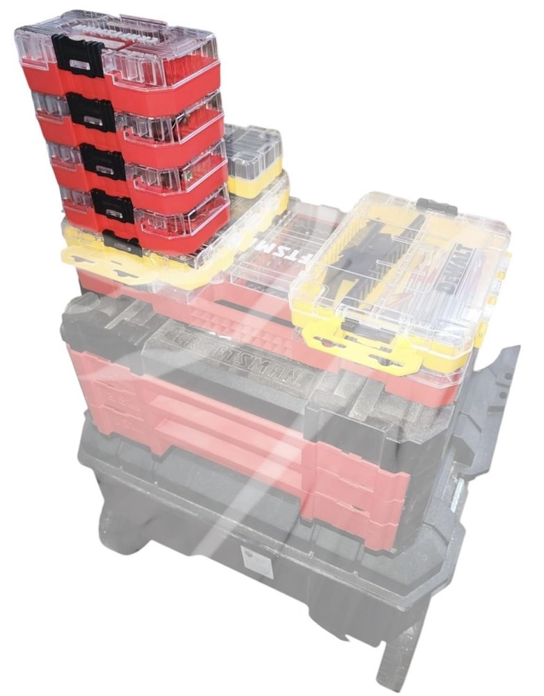 Craftsman Nano Versastack Cases 4-Pack - Small Stackable Plastic Storage