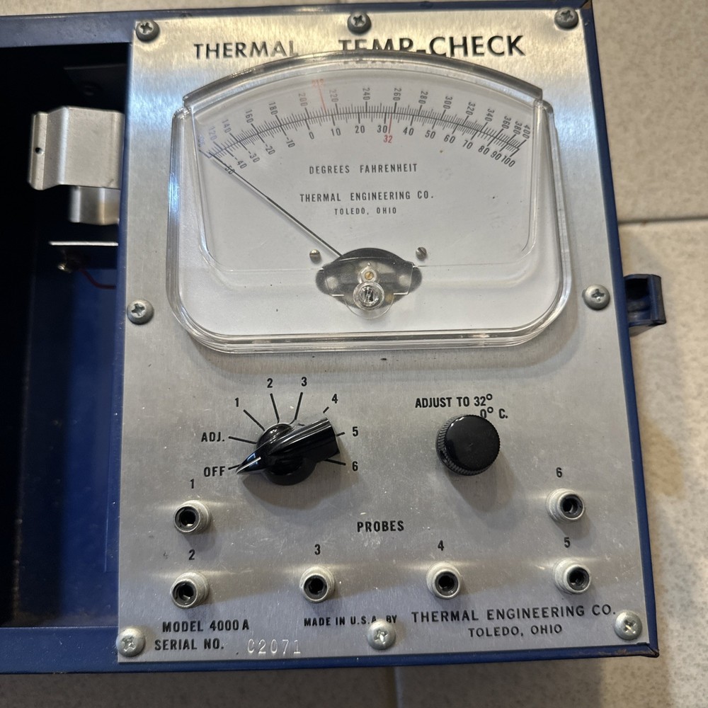 VINTAGE THERMAL ENGINEERING / THERMAL TEMP CHECK Model 4000A