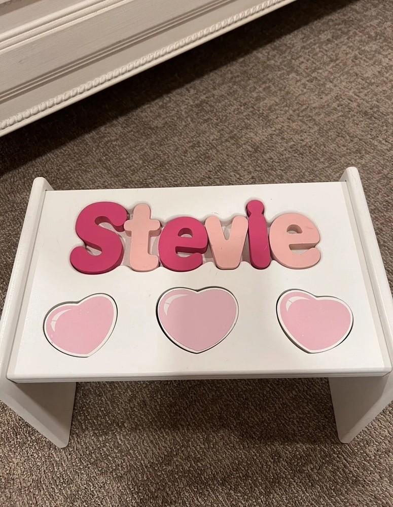 NWT “STEVIE” Puzzle Step Stool Retail $110