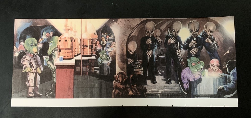 STAR WARS CREATURE CANTINA REPLACEMENT BACKGROUND.  This Is A Reproduction!