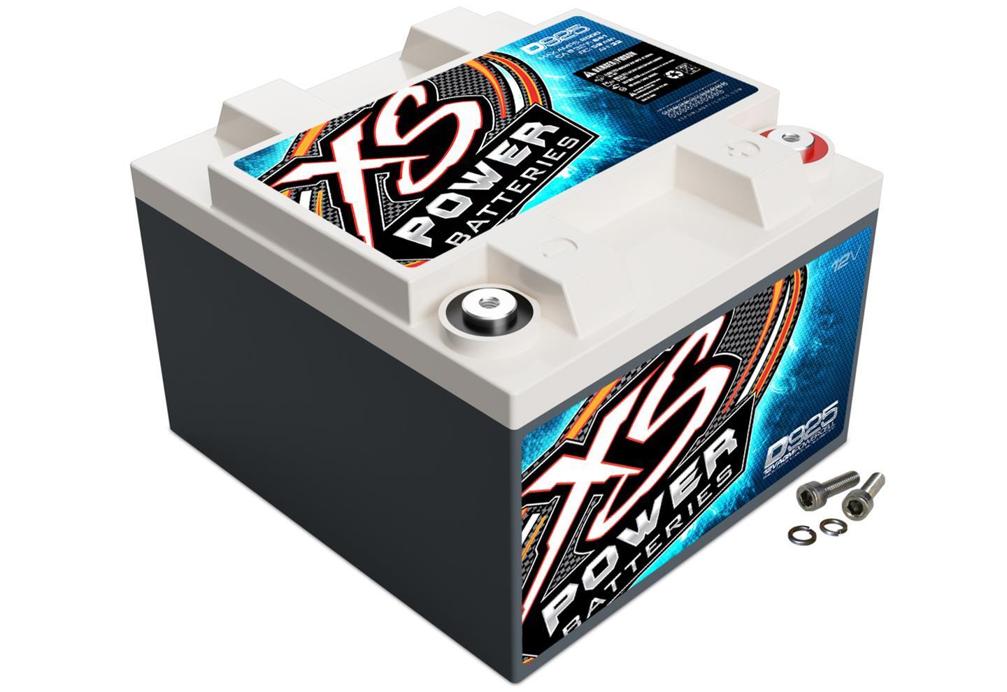 XS Power D3400R 12V 2500-4000W Range AGM Battery with M6 Terminal Bolt-Max 3300A