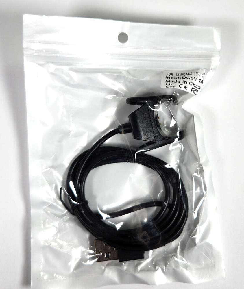 Replacement USB Charging Cable for Fitbit Charge 3 Charge 4 Activity Tracker