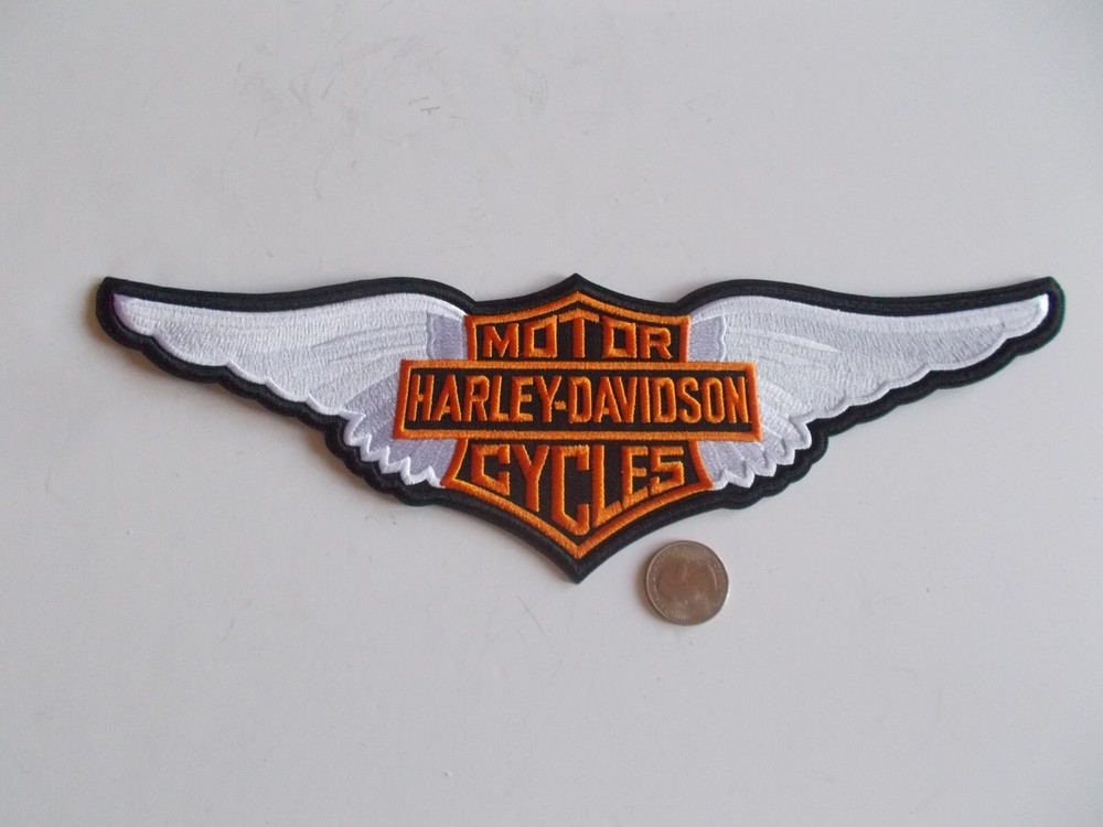 Large~Harley-Davidson~Wings~Patch~Emblem~12"~Biker~Motorcycle~Accessory