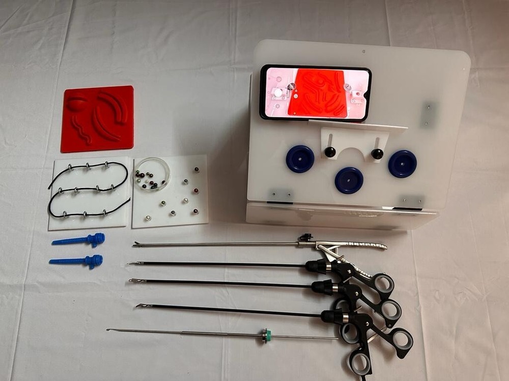 Laparoscopic Simulator Training Box Endo Trainer Foldable Instrument Set Kit