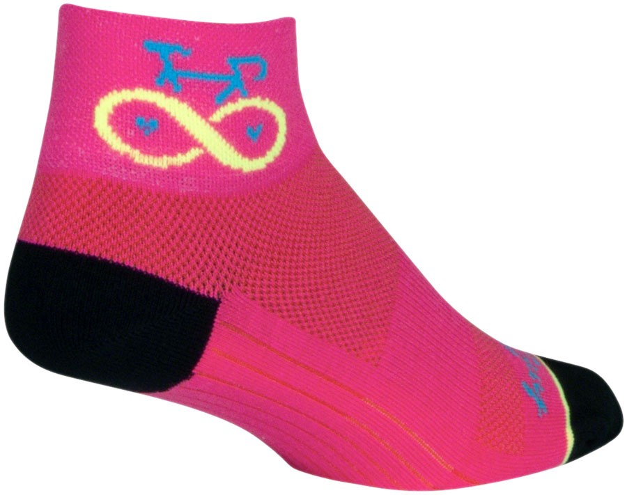 SockGuy Classic Low Socks Small/Medium Pink