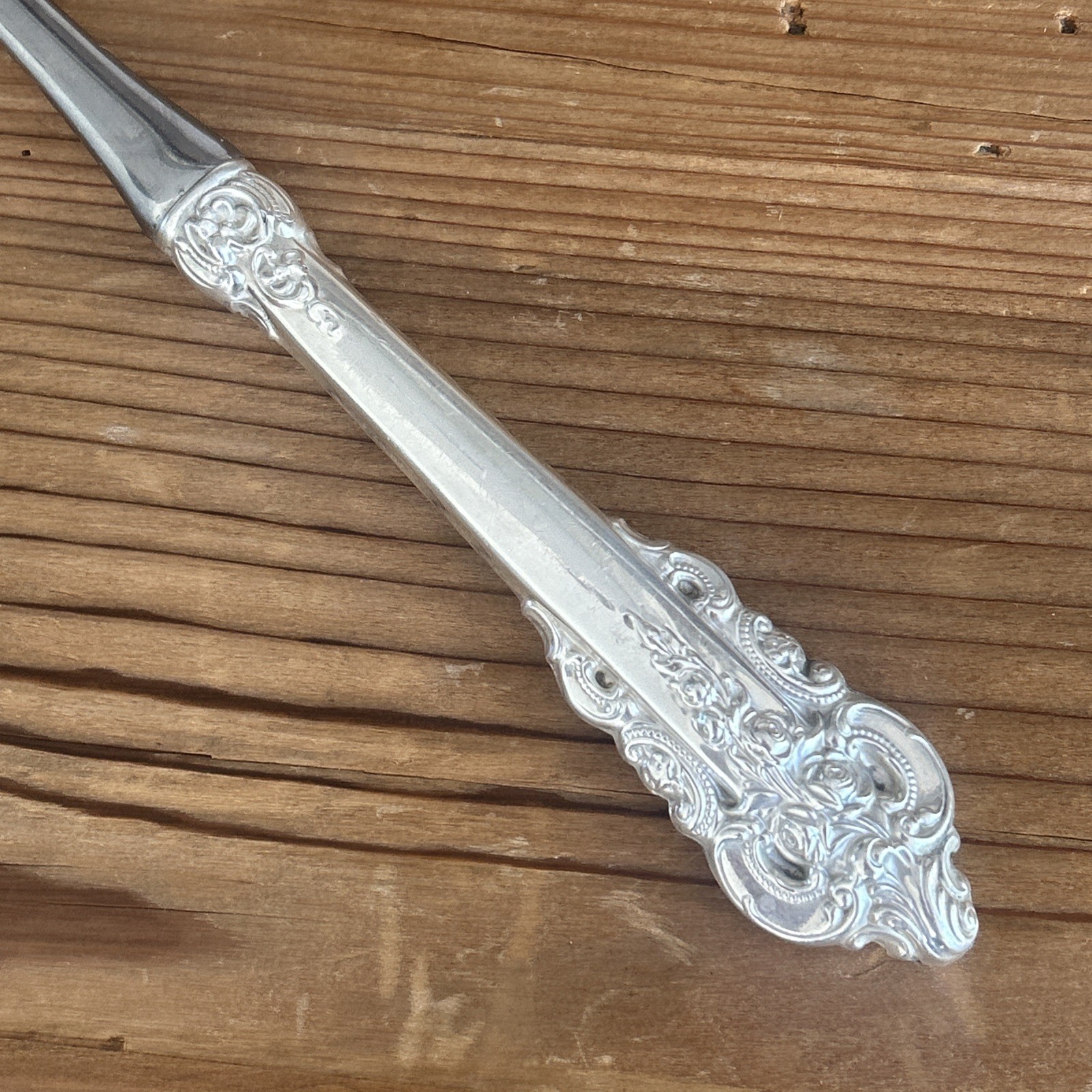 GRANDE BAROQUE Wallace Sterling Silver Large Serving Fork