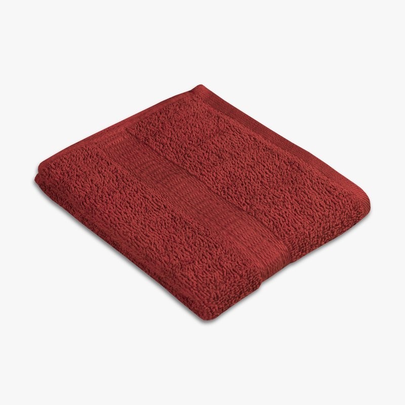 Mainstays Basic Hand Towel, Soft 100% Cotton Red