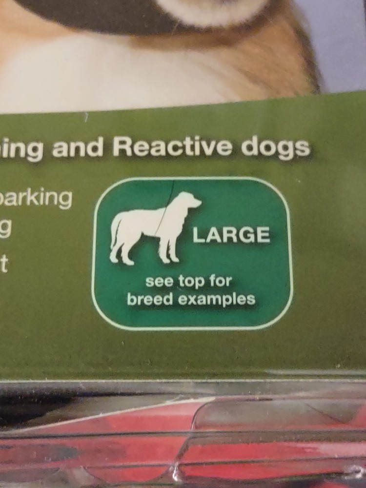 PetSafe Muzzle Padded For Comfort Adjustable @ Neck & Snout Size Large