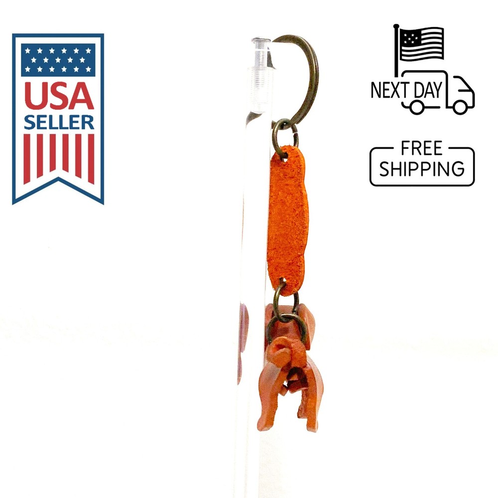 LABRADOR RETRIEVER Handmade Leather Keyring #2