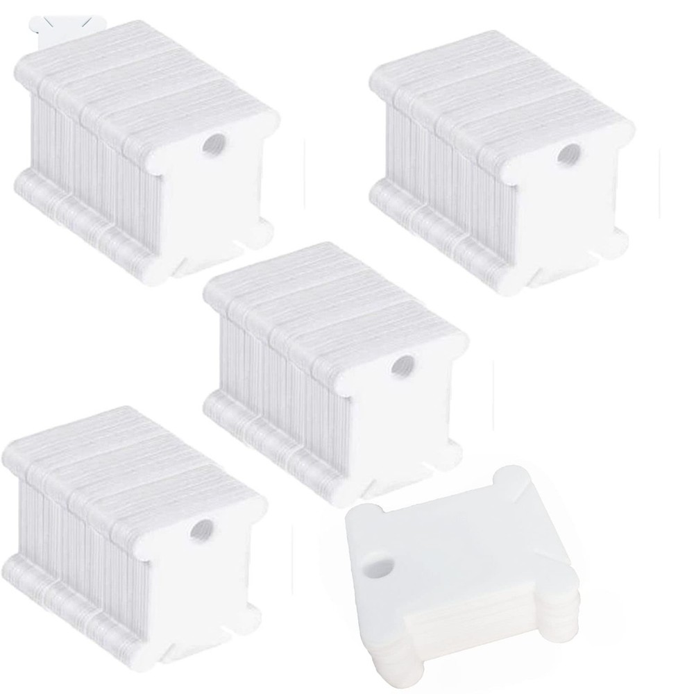 Large Quantity 700 Pieces Plastic Floss Bobbins for Cross Cotton Thread Craft...