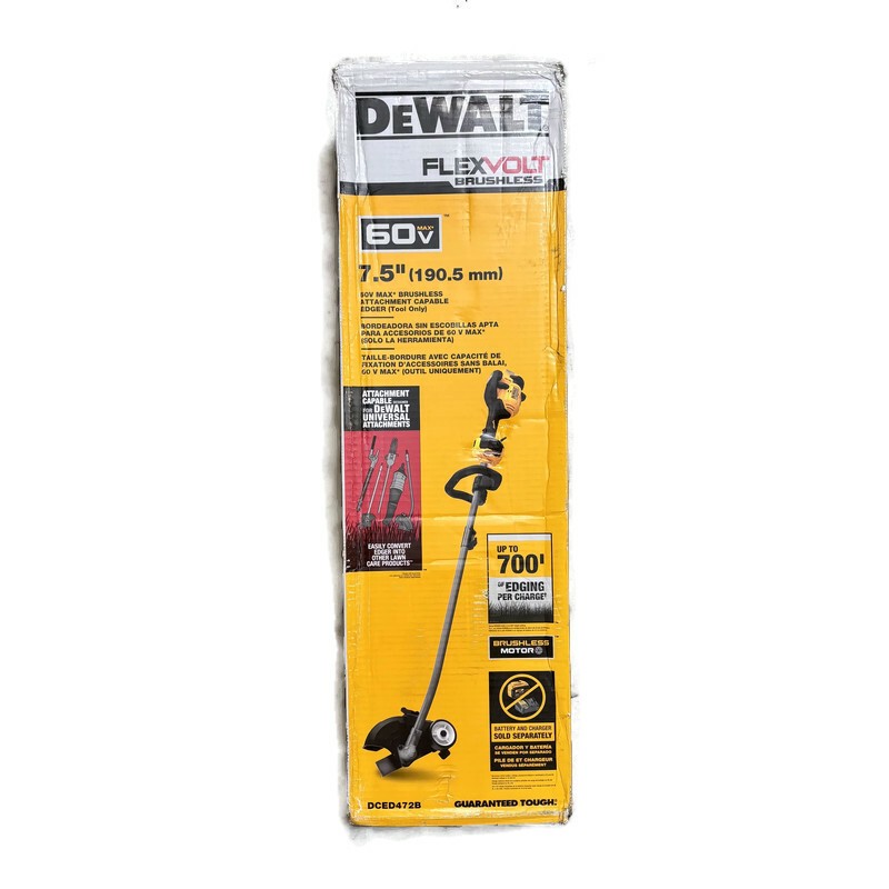DEWALT DCED472B 60V MAX Cordless 7-1/2" Lawn Edger TOOL ONLY