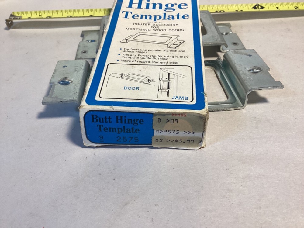 Vintage Craftsman #9-2575 butt hinge template in box