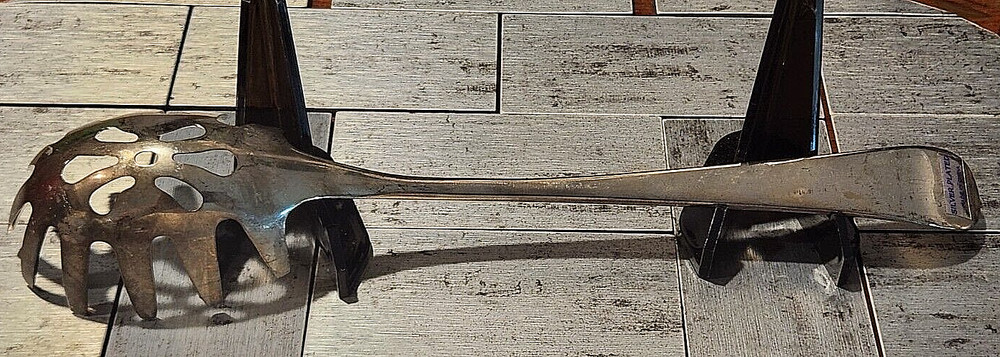 Pre-owned UNKNOWN SILVER PLATED SPAGHETTI SERVER 10.5" SPOON Made in China