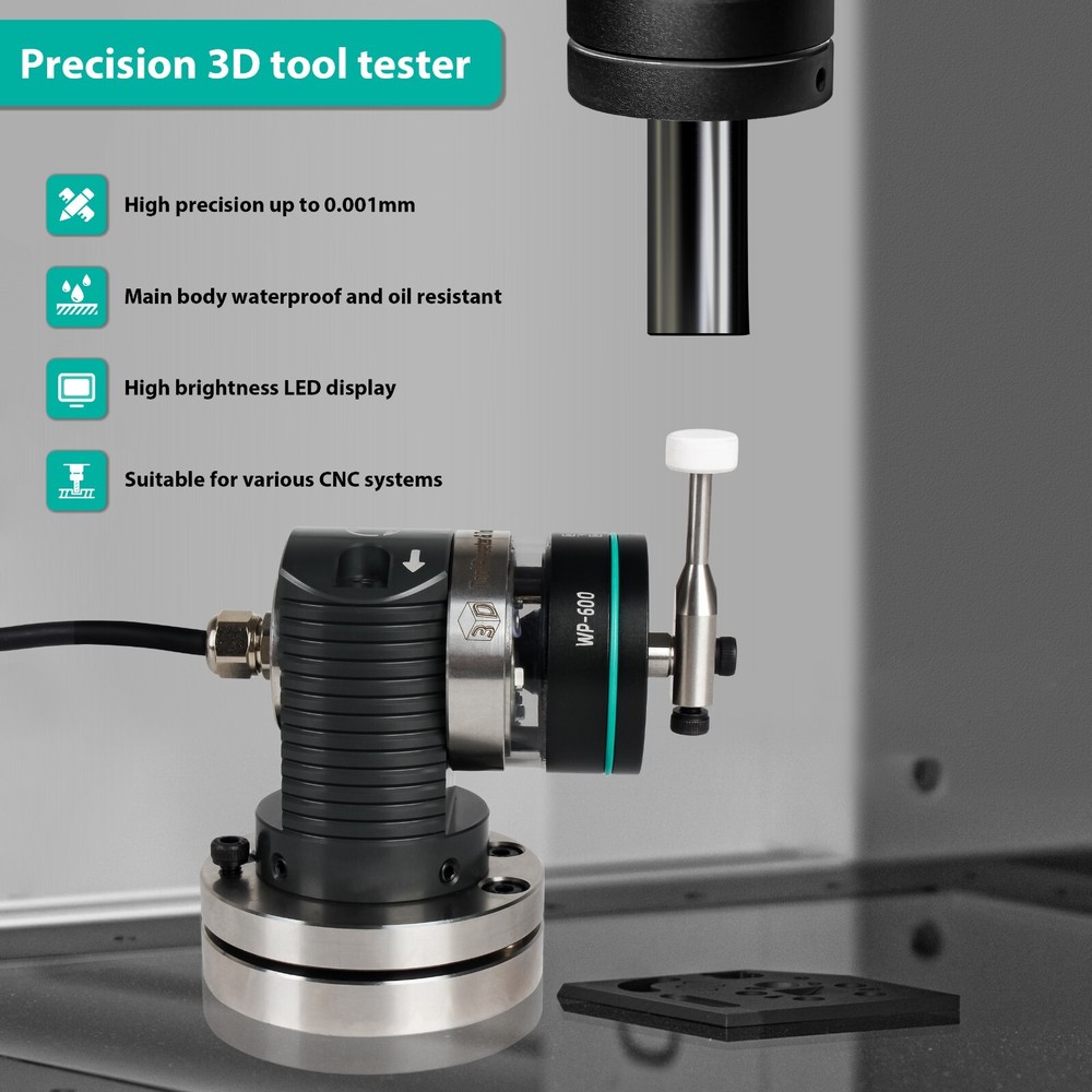 【US】 Five Directions Tool Setter,3D Tool Detector Edge Finder Tool Setting Gauge