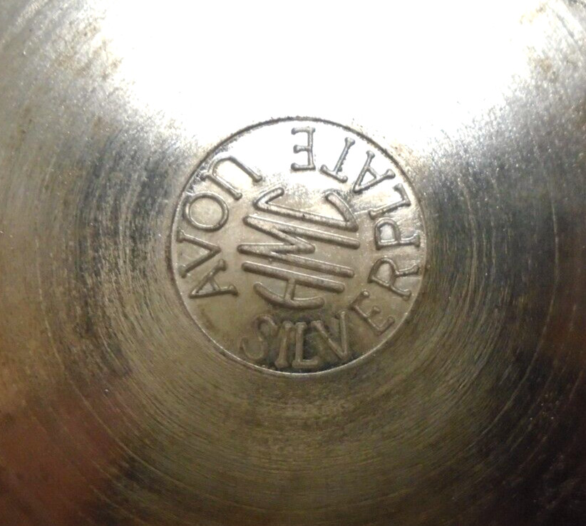OLDER AVON HMC SILVERPLATE CANDY DISH 6" ITALY VINTAGE