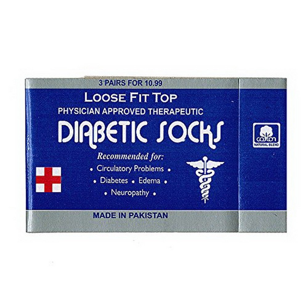 3-12 Pairs Health Circulatory Crew Cotton Diabetic Socks White 9-11 10-13 13-15