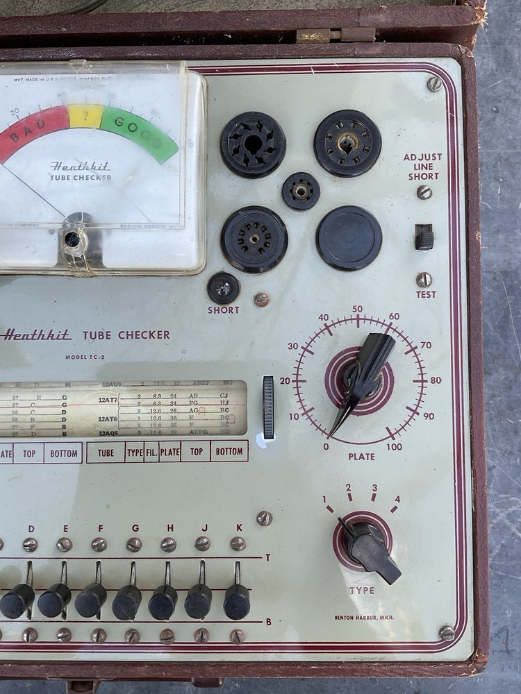 Heathkit TC-2 Tube Checker Tester Untested