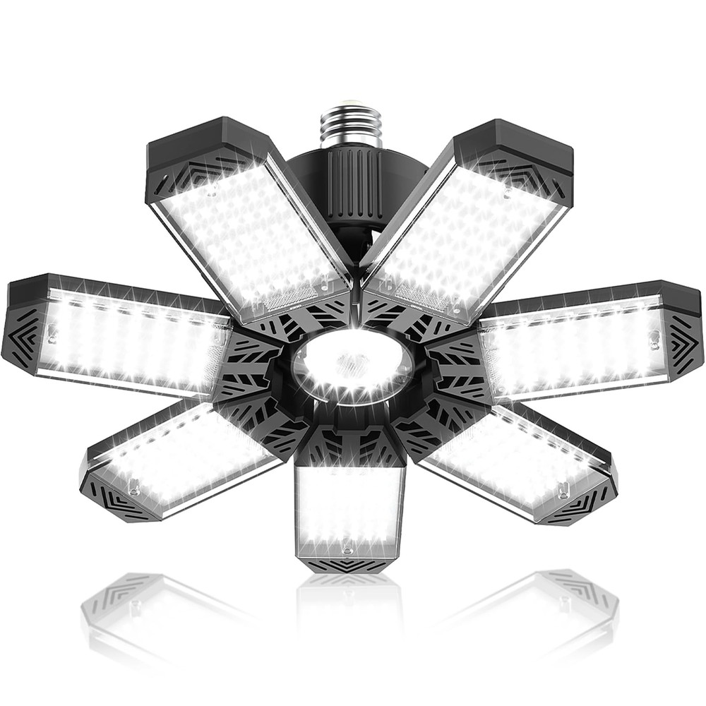 HAPYLUMI Garage Light 200W, Super Bright 20000LM 1PC-200W, Black