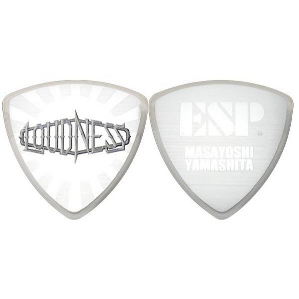 ESP LOUDNESS Masayoshi Yamashita model Triangle 1.00mm CNF Silver GuitarPick
