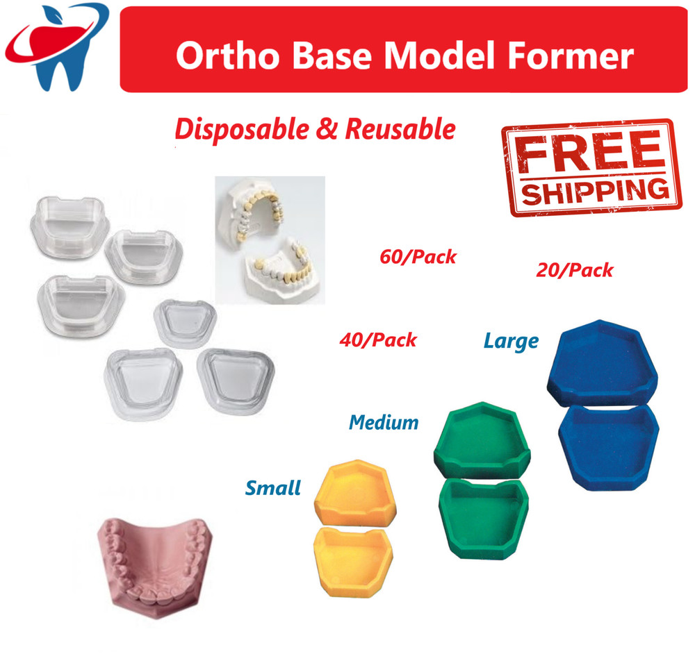 Dental Model Lab Base Former Molds for Stone Tray Loading Assorted Sets Disposab