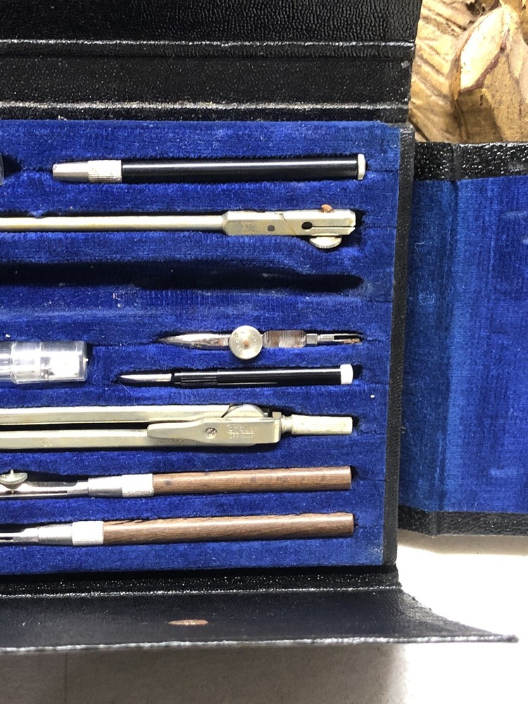 Vtfg Compass #807 Drafting Engineering Drawing Tool Set US Government Incomplete