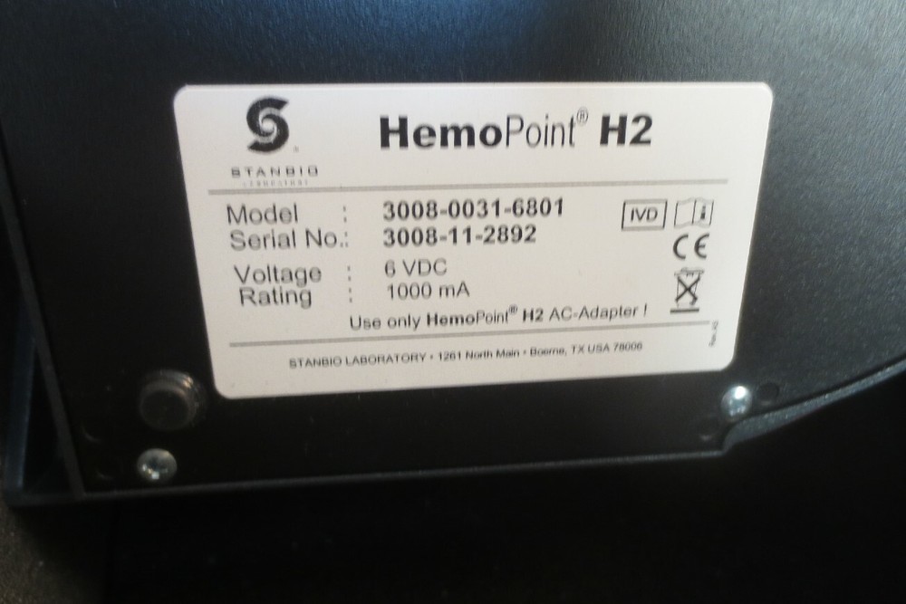 Stanbio HemoPoint H2 Hemoglobin Meter G3000-CONTCUV