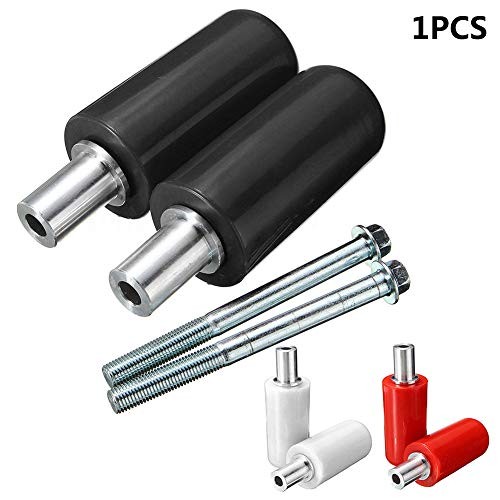 1 Pair Frame Sliders for Motorcycle Practical Anti Crash Protector Black, 5x10cm