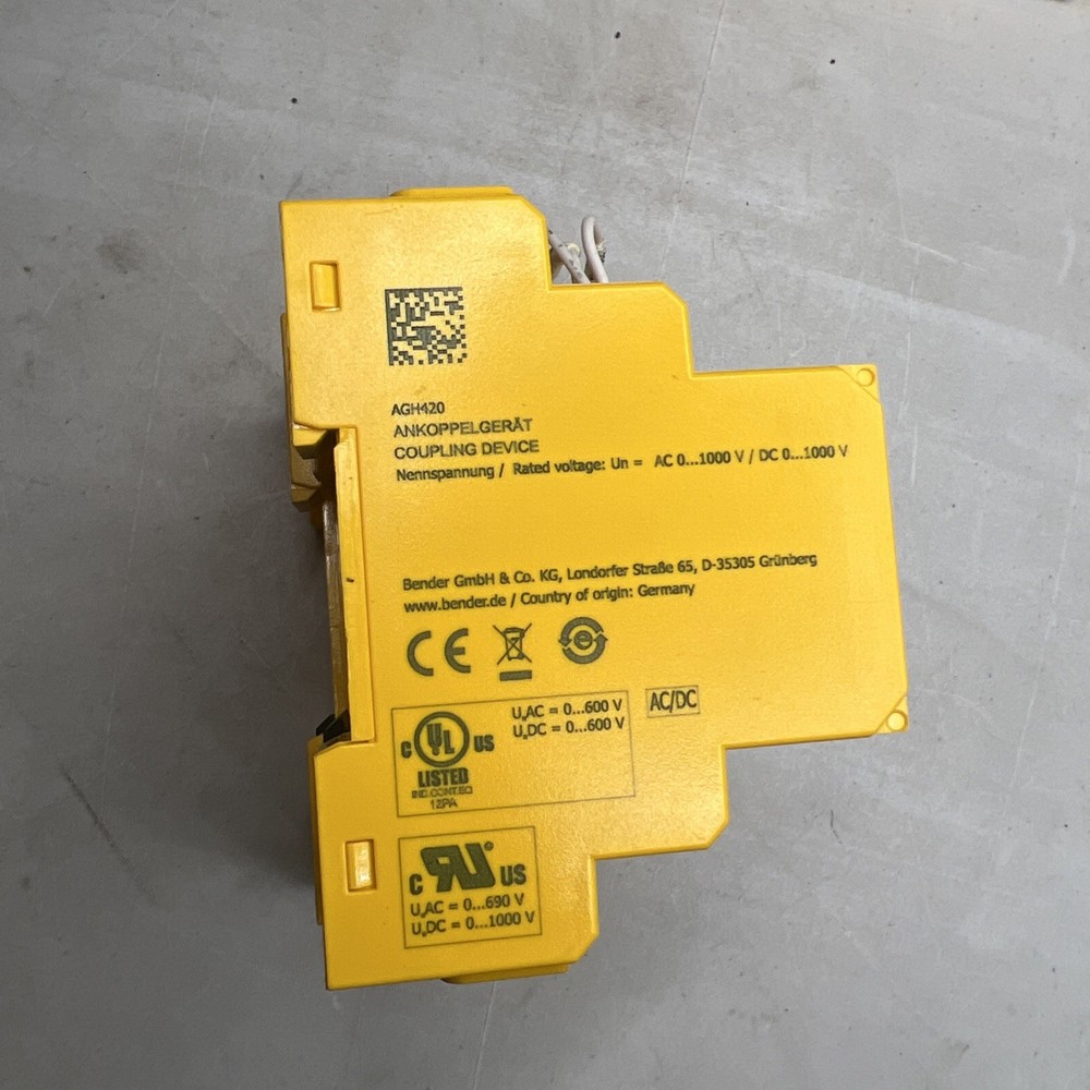 Bender ISOEV425HC-D4-4 Isometer With Coupling Device AGH420