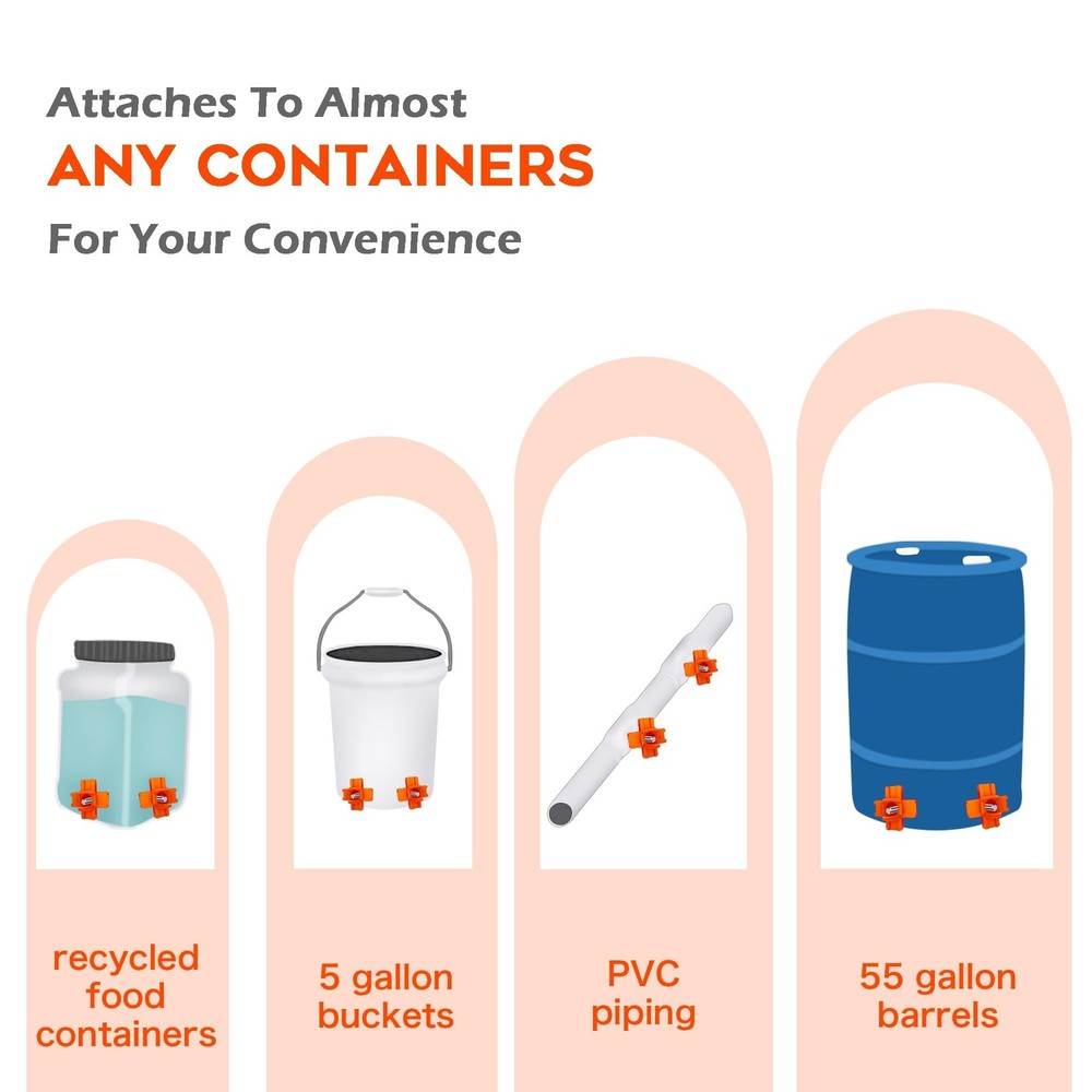 Chicken Waterer Nipple Horizontal Side Mount Automatic Nipples Drinker for Ch...