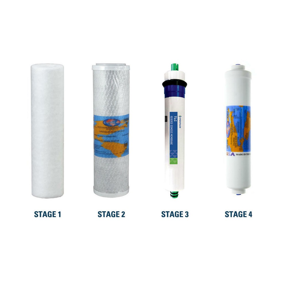 Purevalue 4ez50 RO Filter Replacement Kit with RO Membrane