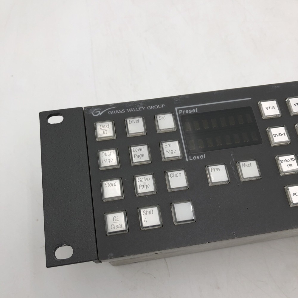 USED Grass Valley Encore/Prelude PMB Control Panel POWER TESTED READ C