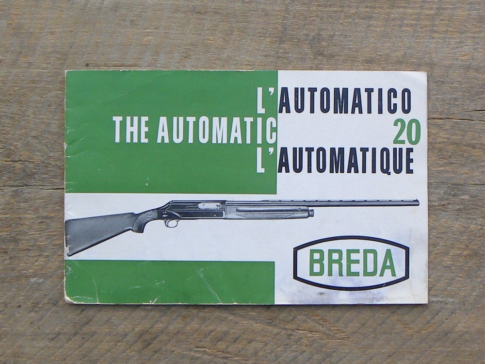 Breda The Automatic 20 Instructions Manual